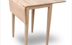 Unfinished Drop Leaf Casual Dining Tables