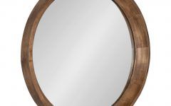 Wood Rounded Side Rectangular Wall Mirrors
