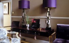 Purple Living Room Table Lamps