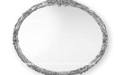 Oval Silver Mirrors