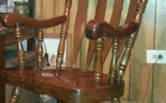 Oak Carved Rocking Chairs Chairs