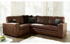 Small Brown Leather Corner Sofas