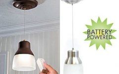 15 Photos Battery Operated Pendant Lights Fixtures