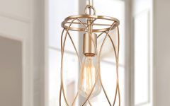15 Collection of Brushed Champagne Lantern Chandeliers