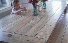 Country Dining Tables with Weathered Pine Finish