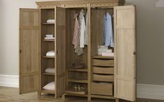 3 Door Wardrobes with Drawers and Shelves