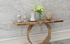 Marble and White Console Tables