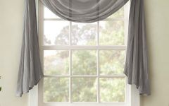 Kaylee Solid Crushed Sheer Window Curtain Pairs