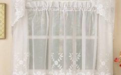 Micro Striped Semi Sheer Window Curtain Pieces