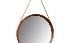 Black Leather Strap Wall Mirrors