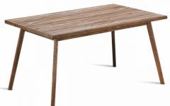 20 Inspirations Mid Century Rectangular Top Dining Tables with Wood Legs