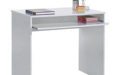 White Lacquer Stainless Steel Modern Desks