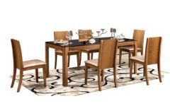 6 Seater Retangular Wood Contemporary Dining Tables