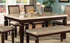 Top 20 of Dining Tables with White Marble Top