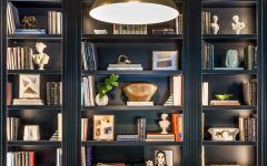 Navy Blue Bookcases