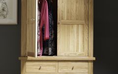15 Ideas of Oak Wardrobes with Drawers and Shelves