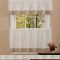 Oakwood Linen Style Decorative Curtain Tier Sets