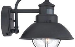 The 20 Best Collection of Manteno Black Outdoor Wall Lanterns with Dusk to Dawn