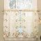 Floral Embroidered Sheer Kitchen Curtain Tiers, Swags and Valances