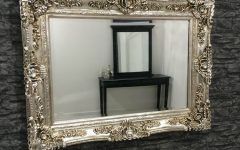 Large Ornate Silver Mirrors