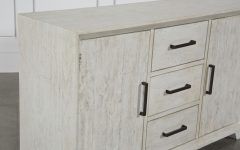 20 Best Antique White Distressed 3-drawer/2-door Sideboards