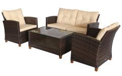 The 15 Best Collection of 4 Piece Outdoor Wicker Seating Set in Brown