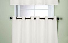 The 50 Best Collection of Modern Subtle Texture Solid White Kitchen Curtain Parts with Grommets Tier and Valance Options