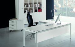 2024 Latest White Modern Nested Office Desks