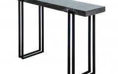 The 20 Best Collection of Black Metal and Marble Console Tables