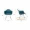 Poly and Bark Teal Rocking Chairs Lounge Chairs