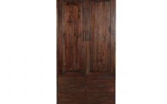 15 Collection of Solid Dark Wood Wardrobes