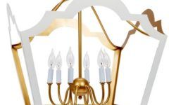 15 The Best White Gold Lantern Chandeliers