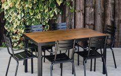 Outdoor Furniture Metal Rectangular Tables