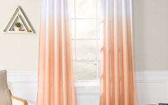 Top 50 of Ombre Faux Linen Semi Sheer Curtains
