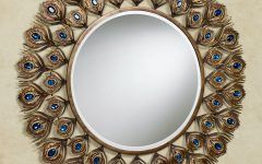 Round Scalloped Wall Mirrors