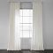 Solid Country Cotton Linen Weave Curtain Panels