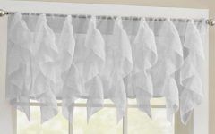 Chic Sheer Voile Vertical Ruffled Window Curtain Tiers