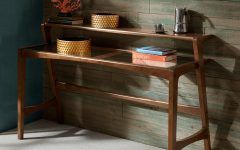 Warm Pecan Console Tables