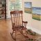 Tobacco Brown Wooden Rocking Chairs
