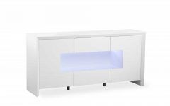 White Glass Sideboard