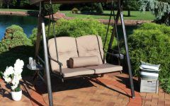 2-person Adjustable Tilt Canopy Patio Loveseat Porch Swings