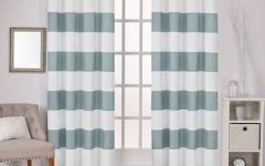 41 Ideas of Ocean Striped Window Curtain Panel Pairs with Grommet Top