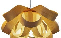 15 Inspirations Wood Veneer Pendant Lights