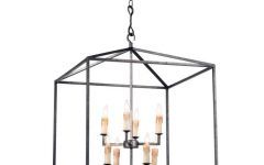 15 Collection of Blackened Iron Lantern Chandeliers