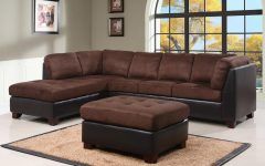 2024 Best of Abbyson Living Charlotte Dark Brown Sectional Sofa and Ottoman