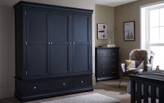 Black Wardrobes with Drawers