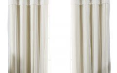 Tulle Sheer with Attached Valance and Blackout 4-piece Curtain Panel Pairs