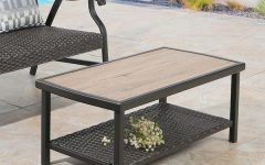 15 Inspirations Outdoor 2-tiers Storage Metal Coffee Tables