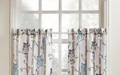 Multicolored Printed Curtain Tier and Swag Sets
