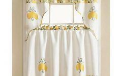 Top 30 of Urban Embroidered Tier and Valance Kitchen Curtain Tier Sets